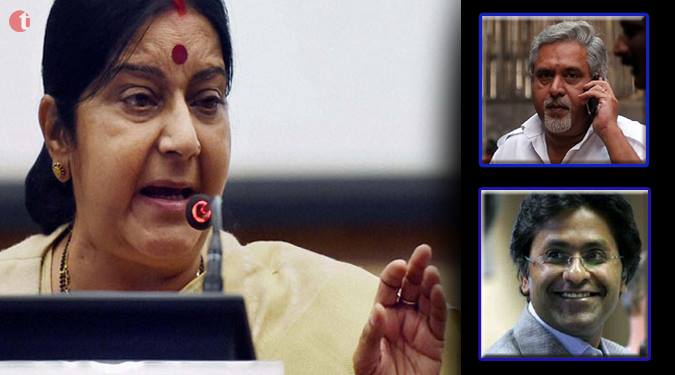 UK not yet approached for extradition of Mallya, Lalit: Sushma