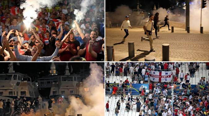 UEFA threaten Russia, Eng disqualification over fan