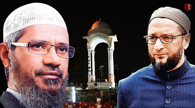 ओवैसी और नाइक के समर्थन में पटना के करगिल चौक पर रैली