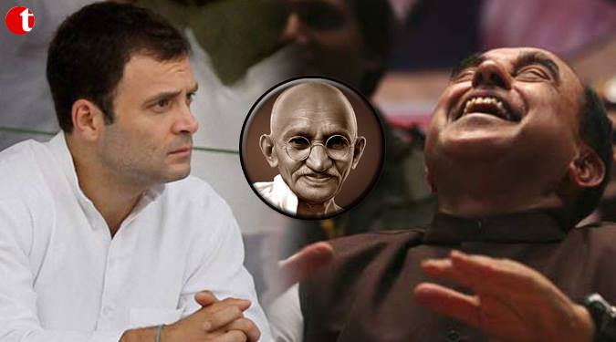 Swamy raising the issue of Mahatma Gandhi’s assassination