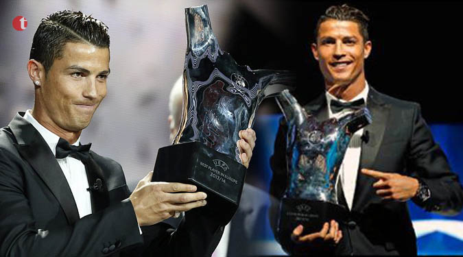 Cristiano Ronaldo wins Uefa's Best Player in Europe award