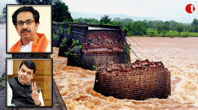 Shiv Sena took potshots at Fadnavis over Mahad Tragedy