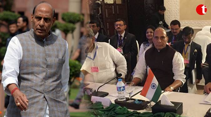 Pakistan not to glorify terrorism: Rajnath speaking in Parliament