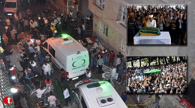 12-14 years old IS suicide bomber kills 50 at a Turkish wedding