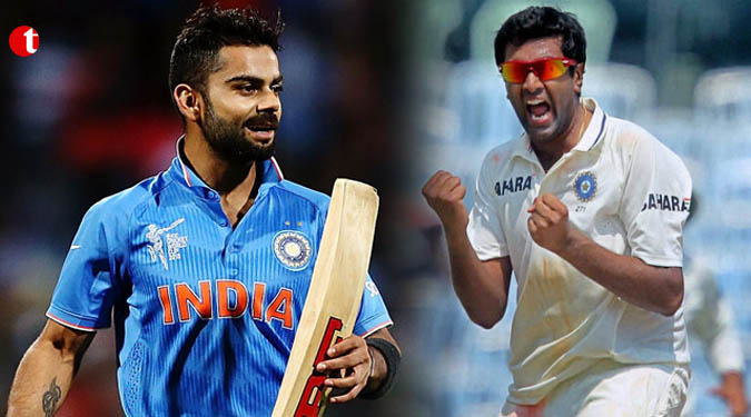 Virat continues to top T20I batting charts; Ashwin returns to top 5 bowlers