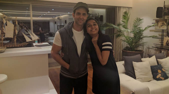Hrithik Roshan meets online sensation Prajakta Koli