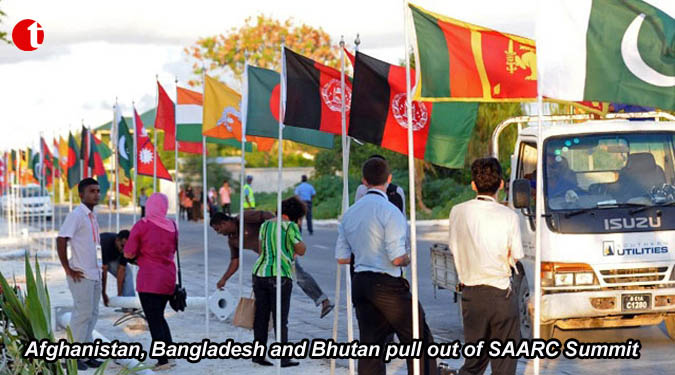 Afghanistan, Bangladesh and Bhutan pull out of SAARC Summit