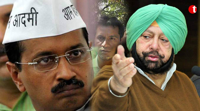 दिल्ली के मुख्यमंत्री केजरीवाल और कैप्टन अमरिंदर सिंह के बीच ट्विटर वार
