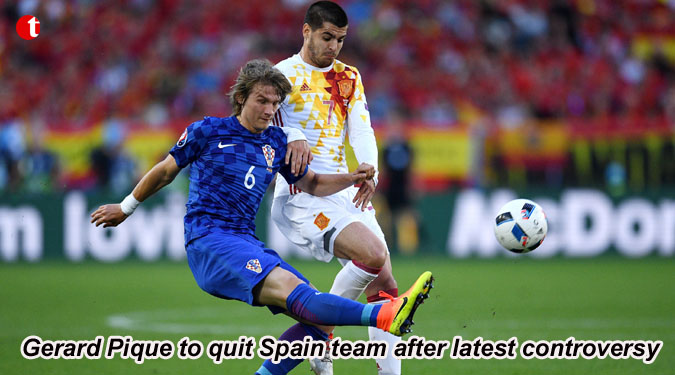 Gerard Pique to quit Spain team after latest controversy