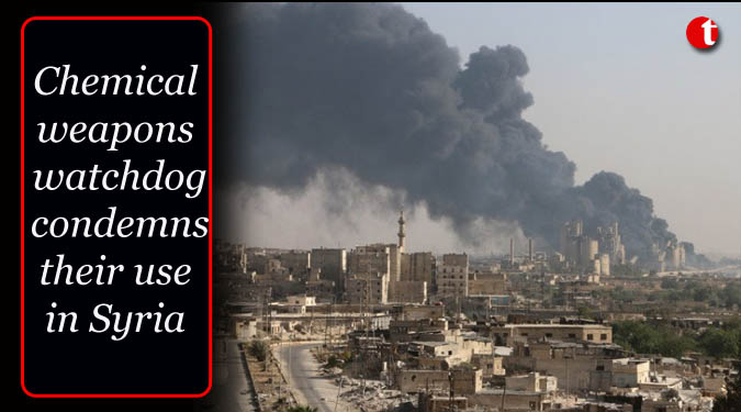 Chemical weapons watchdog condemns their use in Syria