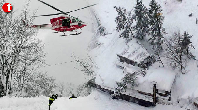 Many feared dead as avalanche buries Italian hotel