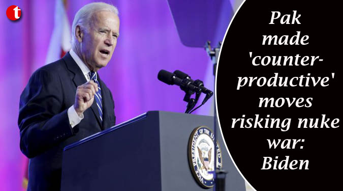 Pak made 'counterproductive' moves risking nuke war: Biden