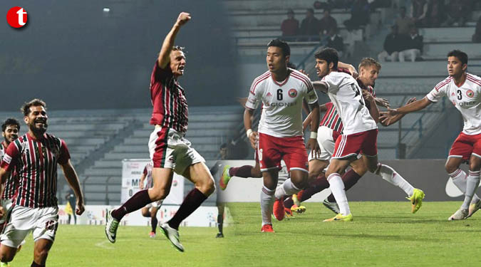 Duffy double takes Mohun Bagan to top