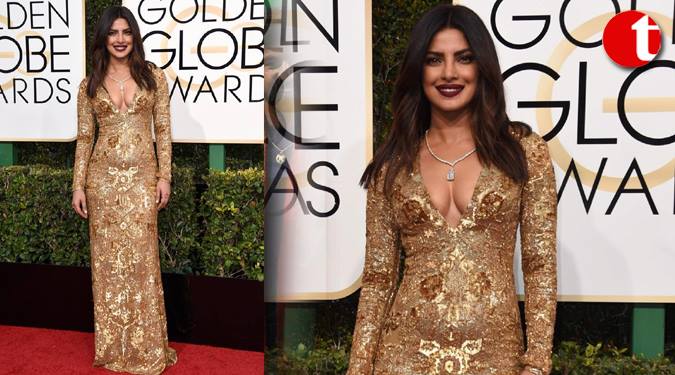 Priyanka nails Red Carpet look in Ralph Lauren Creation