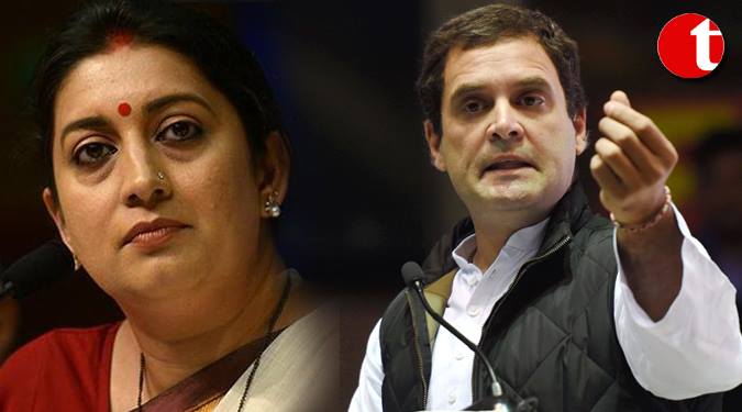 Smriti-Rahul twitter war on demonetisation move