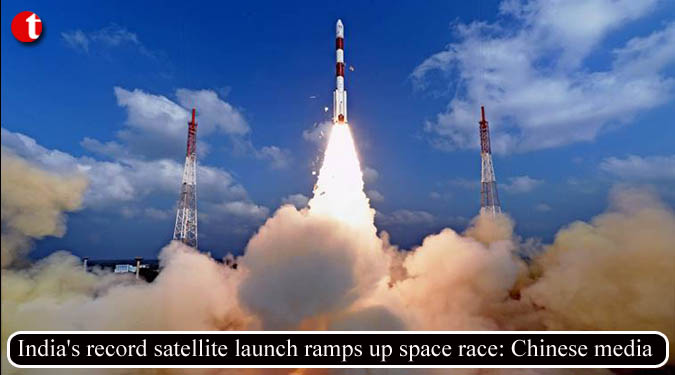 India's record satellite launch ramps up space race: Chinese media