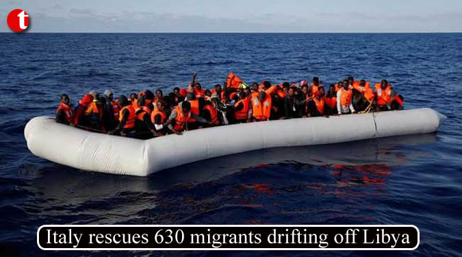 Italy rescues 630 migrants drifting off Libya