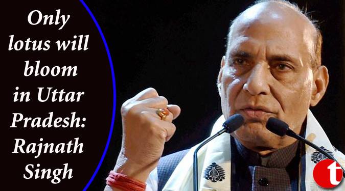 Only lotus will bloom in Uttar Pradesh: Rajnath Singh