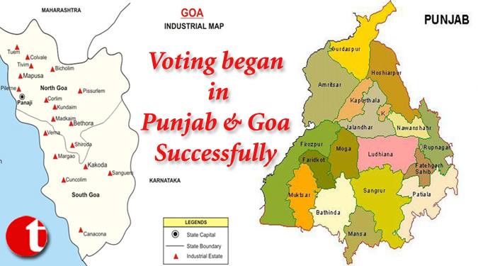 Voting begin in Punjab and Goa Successfully