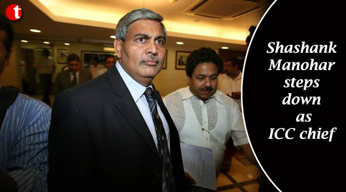 Shashank Manohar steps down as ICC chief