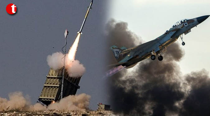 Syrian missiles fired at Israeli jets that struck in Syria