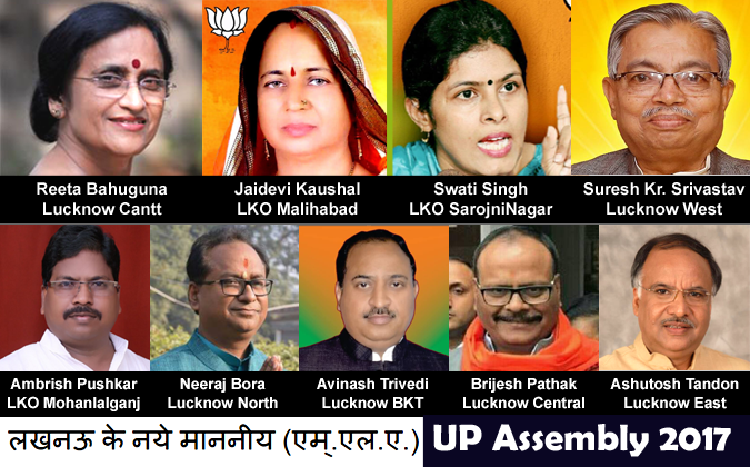 लखनऊ के नये माननीय (एम्.एल.ए.)