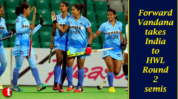 Forward Vandana takes India to HWL Round 2 semis