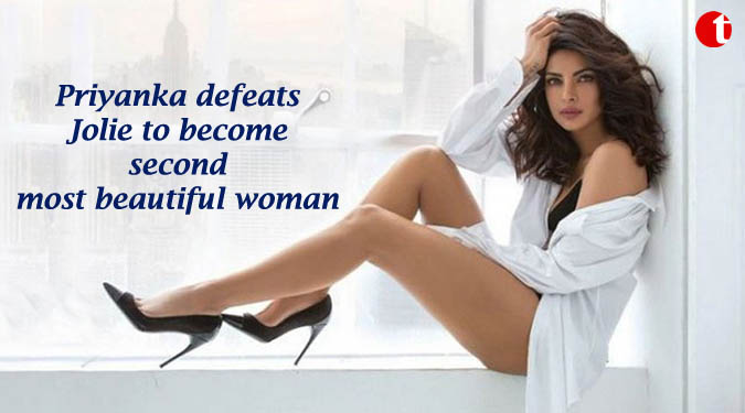 Priyanka defeats Jolie to become second most beautiful woman