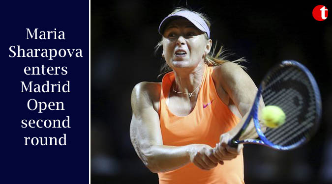 Maria Sharapova enters Madrid Open second round