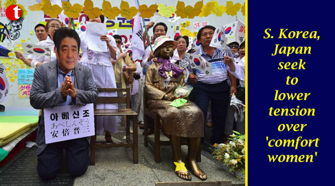 S. Korea, Japan seek to lower tension over 'comfort women'