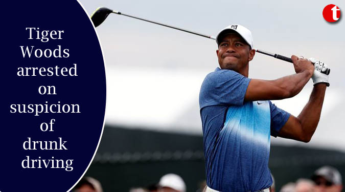 Tiger Woods arrested on suspicion of drunk driving