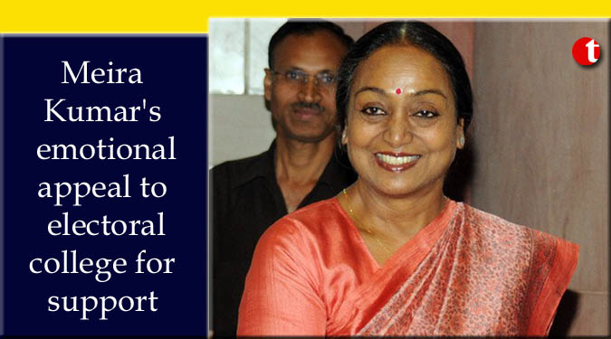 Meira Kumar’s emotional appeal to electoral college for support