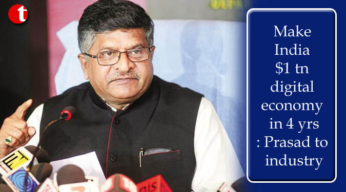 Make India $1 tn digital economy in 4 yrs: Prasad to industry