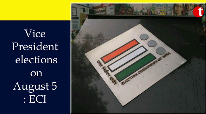 Vice-President elections on August 5: ECI