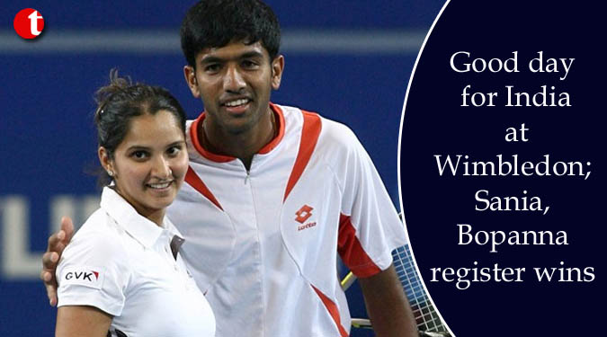 Good day for India at Wimbledon; Sania, Bopanna register wins