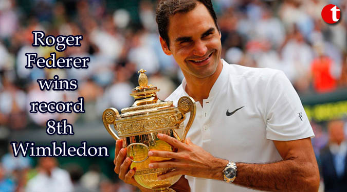 Federer wins record 8th Wimbledon as Cilic bid ends in tears