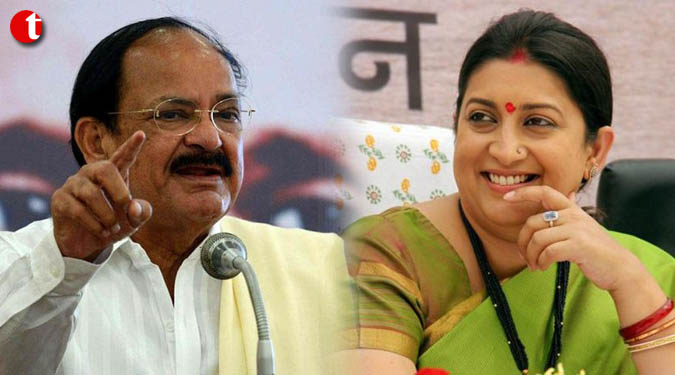 Smriti Irani gets I&B, Tomar Urban Development