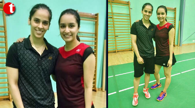 Shraddha Kapoor trains with Saina Nehwal for biopic
