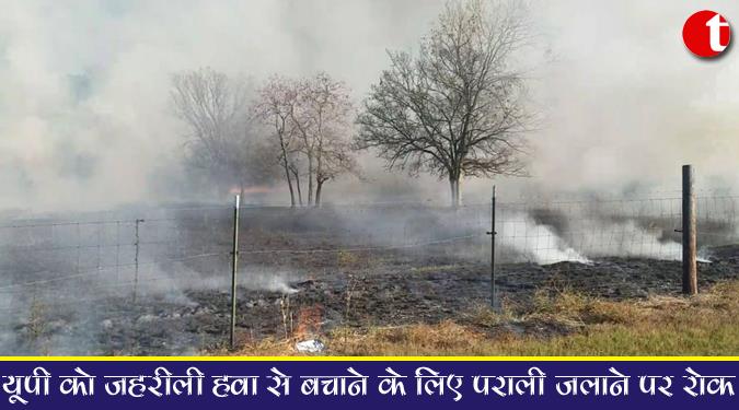 यूपी को जहरीली हवा से बचाने के लिए पराली जलाने पर रोक