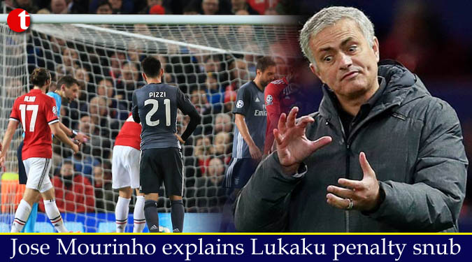 Mourinho explains Lukaku penalty snub