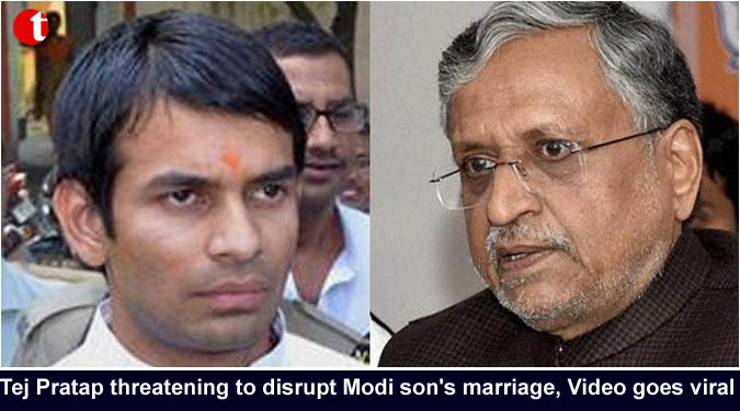 Tej Pratap threatening to disrupt Modi son’s marriage, Video goes viral