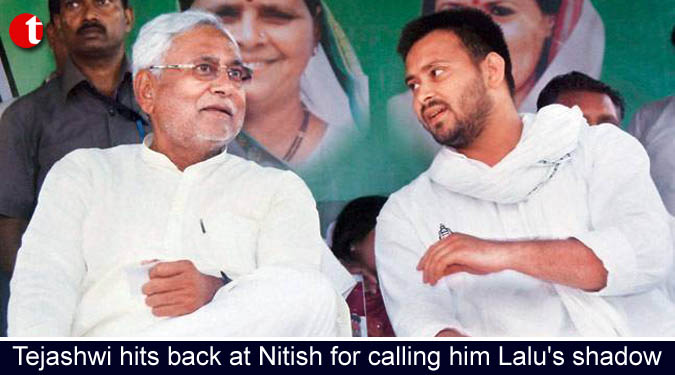 Tejashwi hits back at Nitish for calling him Lalu’s shadow