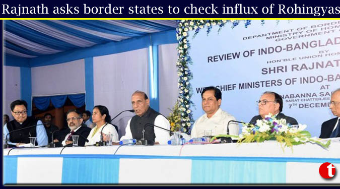 Rajnath Singh asks border states to check influx of Rohingyas
