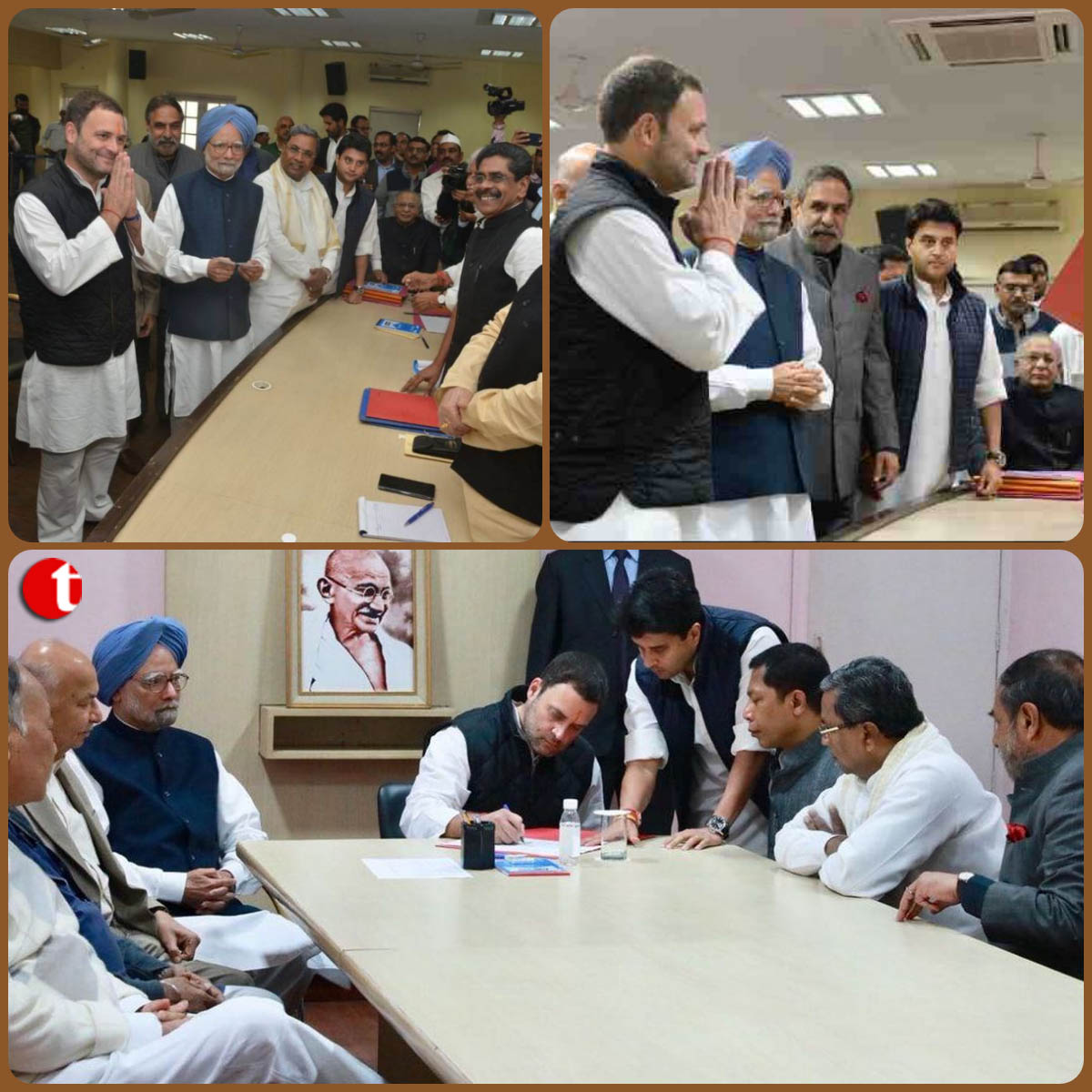 Rahul Gandhi files nomination for Congress President's post
