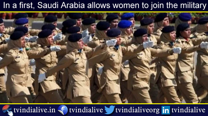 Saudi Arabia allows women to join military