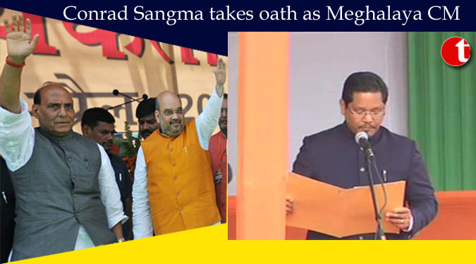 Conrad Sangma takes oath as Meghalaya Chief Minister