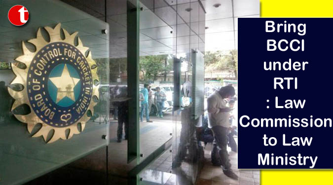 Bring BCCI under RTI: Law Commission to Law Ministry
