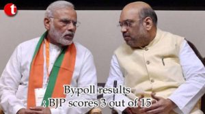 Bypoll results: BJP scores 3 out of 15