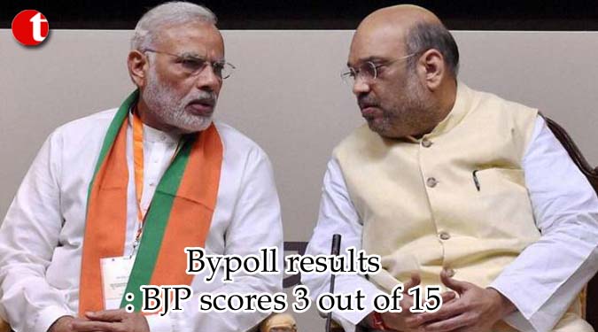 Bypoll results: BJP scores 3 out of 15