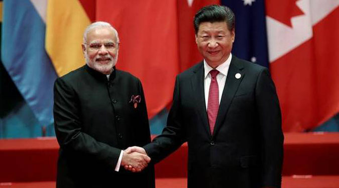PM Modi meets Chinese President Xi Jinping